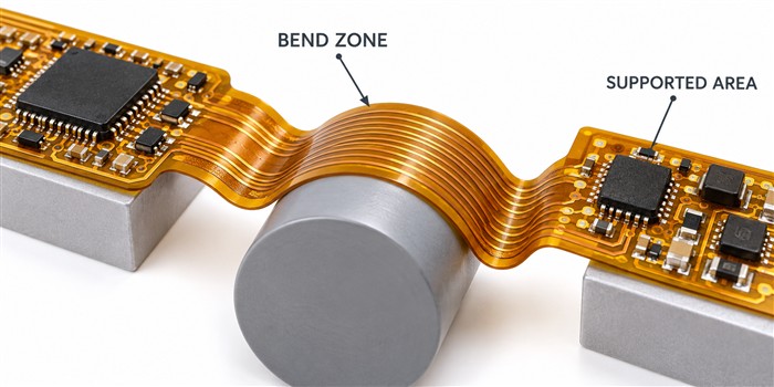 Flexible PCB Bend Zone Design Flexible PCB Bend Zone Design